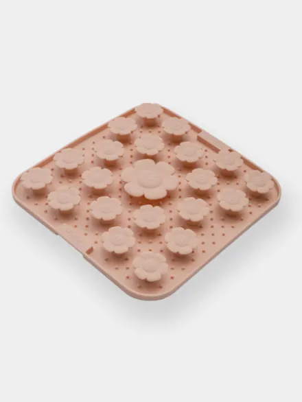 Tapis de fouille et de léchage pour chien - Daisy Mat 🌼 Peach - inooko