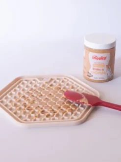 Tapis de léchage 👅 + Beurre de cacahuète pour chien 🥜