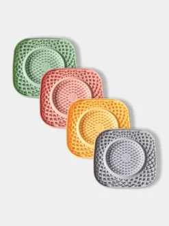 Tapis de léchage 🍽️😋 pour chien et chat - YoomY Plate - Jaune - inooko