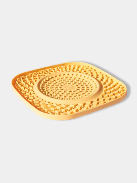 Tapis de léchage 🍽️😋 pour chien et chat - YoomY Plate - Jaune - inooko