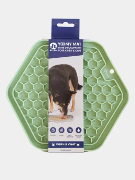 Tapis de léchage pour chien et chat - Yoomy Mat - Dusty Green