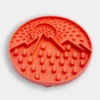 Tapis de léchage 🌄 pour chien et chat - Explorer Mat Orange - inooko