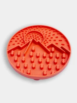 Tapis de léchage 🌄 pour chien et chat - Explorer Mat Orange - inooko