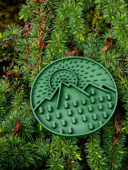 Tapis de léchage 🌄 pour chien et chat - Explorer Mat Vert - inooko