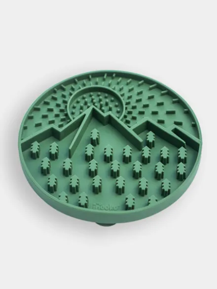 Tapis de léchage 🌄 pour chien et chat - Explorer Mat Vert - inooko