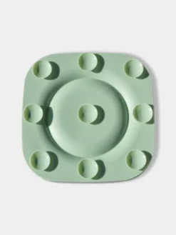 Tapis de léchage 🍽️😋 pour chien et chat - YoomY Plate - Dusty Green - inooko