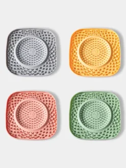 Tapis de léchage 🍽️😋 pour chien et chat - YoomY Plate - Dusty Green - inooko