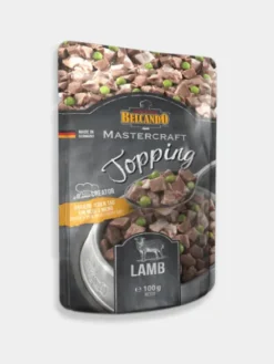 Topping avec bouillon pour chien - Agneau 🐑 et Petits pois 🫛 - Belcando