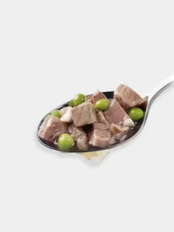 Topping avec bouillon pour chien - Agneau 🐑 et Petits pois 🫛 - Belcando