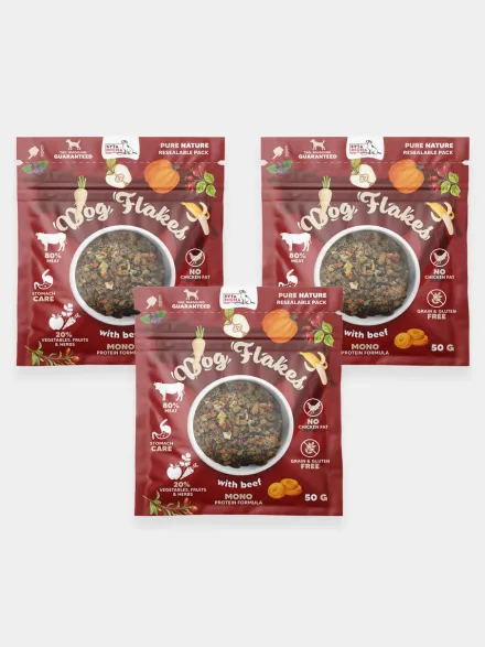 Topping pour chien - Dog Flakes Boeuf 🐂 - Syta Micha