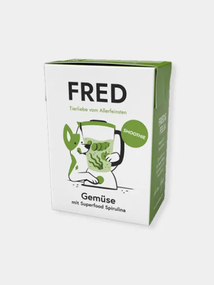 Topping Smoothie pour chien - Légumes et spiruline Vegan - Fred & Felia
